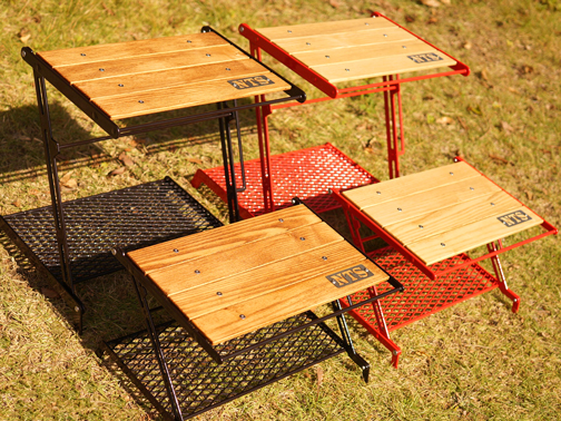 ソロキャンプ用のウッドテーブル,リトルブレイクスタンドのレビュー
