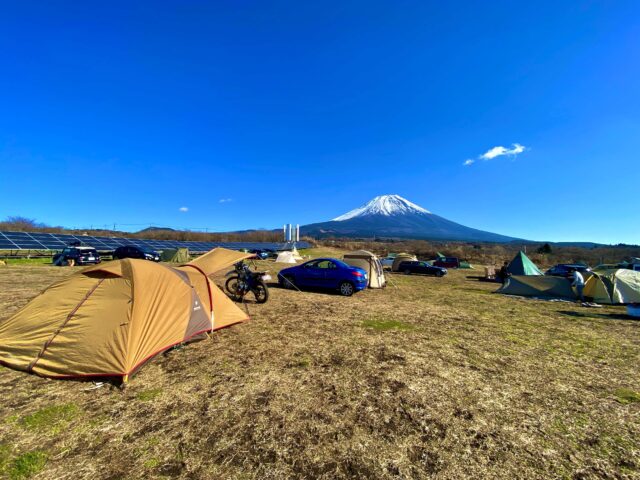 富士山が見える富士エコキャンプ場でソロキャンプ