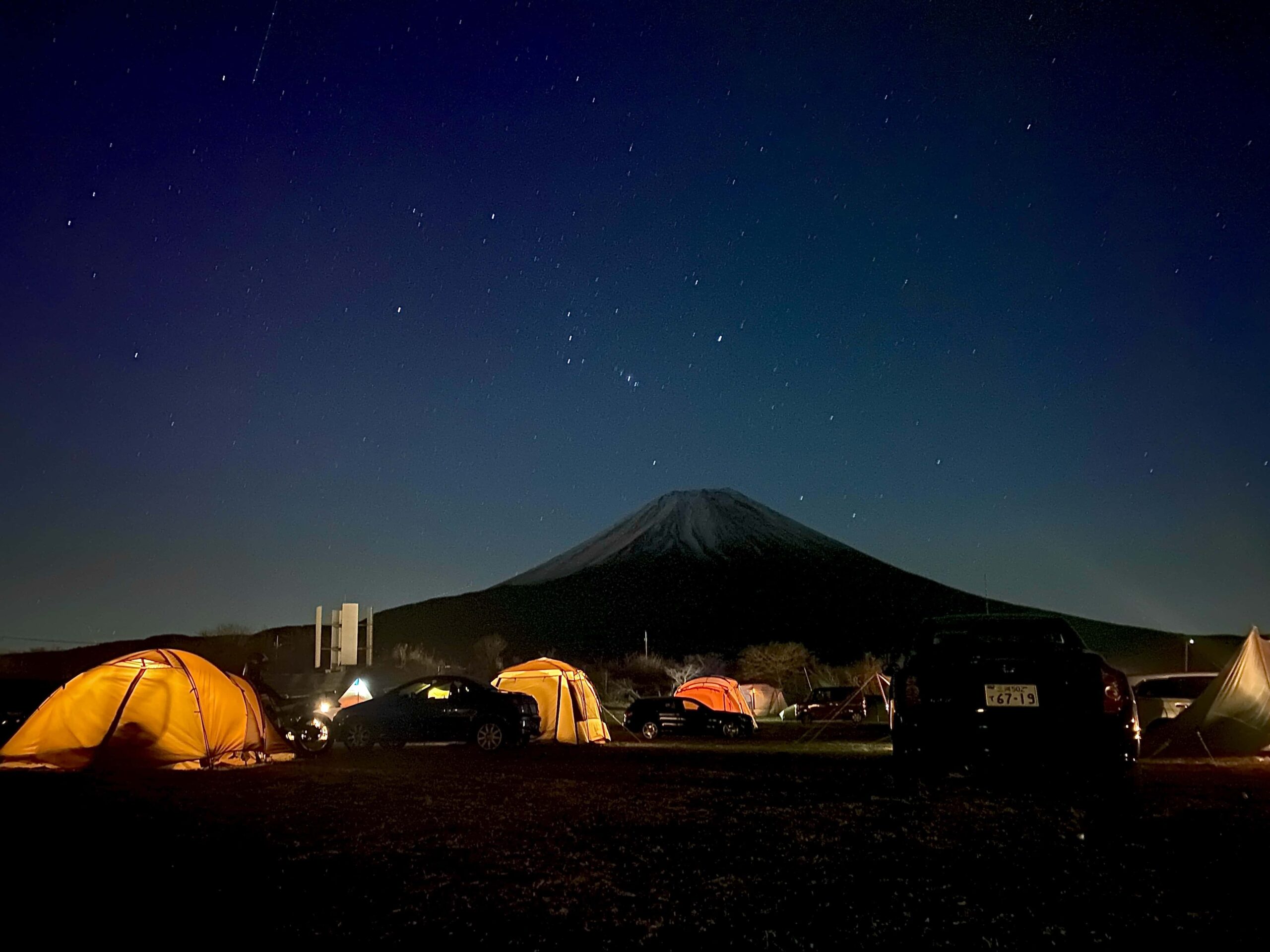 星空が綺麗。富士エコパークキャンプ樹