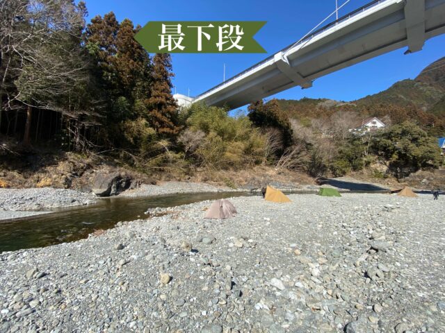川井キャンプ場フリーサイト