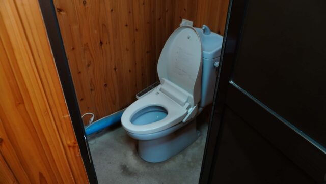 早稲沢浜キャンプ場のトイレ