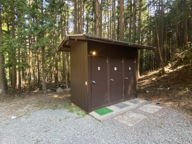 椿荘オートキャンプ場のトイレ