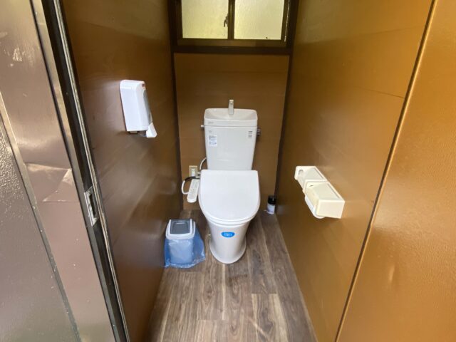 椿荘オートキャンプ場のトイレ