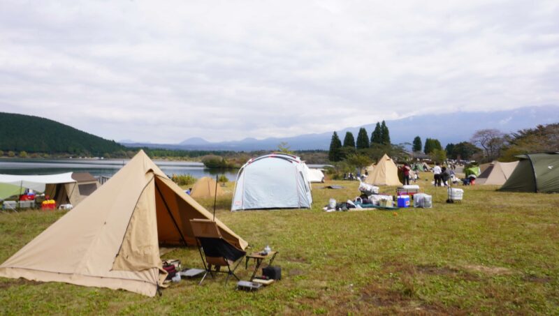 田貫湖キャンプ場でソロキャンプ