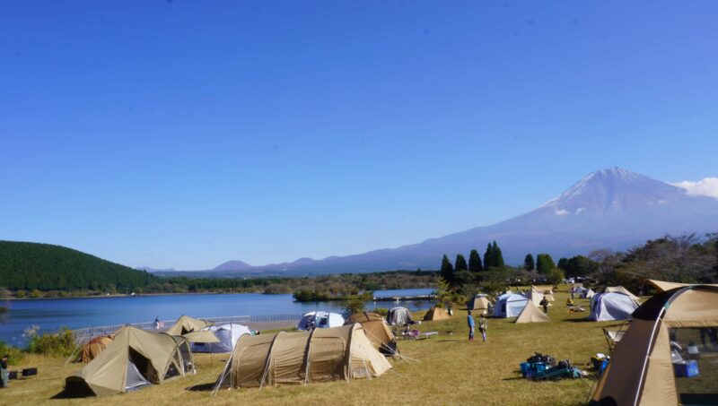 田貫湖キャンプ場のAサイトとおすすめサイト